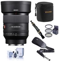Sony FE 35mm f/1.4 GM Lens Bundle with Filter Kit, Camera Sling Strap, Lens Case, Lens Cleaner and Cleaning Kit
