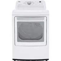 LG - 7.3 Cu. Ft. Electric Dryer with Sen...