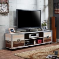 Yed Urban 70-inch Metal Multi-functional Storage TV Console by Furniture of America - Multi-color