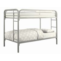 Twin over Twin Bunk Bed, Black - Twin