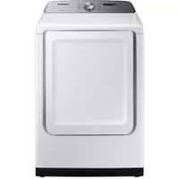 Samsung - 7.4 Cu. Ft. Electric Dryer with Sensor Dry - White