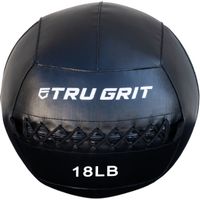 Tru Grit - 18-lb Medicine Wallball - Black