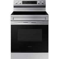 Samsung 6.3-Cu. Ft. Smart Freestanding Electric Range with Rapid Boil and Self Clean, Stainless Steel