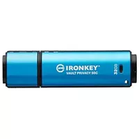 Kingston Ironkey Vault Privacy 50 USB-C 32GB Flash Drive ,  FIPS 197 Certified ,  XTS-AES 256-bit ,  BadUSB and Brute Force Protection ,  Mult-Password Option ,  IKVP50C/32GB