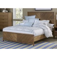 Strategy Complete Distressed Wood Panel Bed - Strategy 5/0 Queen Complete Bed