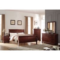 ACME Louis Philippe Twin Bed, Cherry