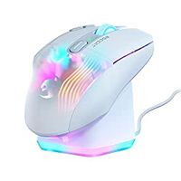 ROCCAT Kone XP PC Gaming Mouse with 3D AIMO RGB Lighting, 19K DPI Optical Sensor, 4D Krystal Scroll Wheel, Multi-Button Design, Wired Computer Mouse