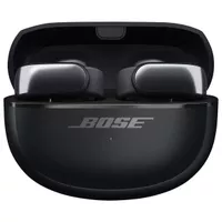 Bose NEW Bose Ultra Open Earbuds with OpenAudio Technology, Open Ear Wireless Earbuds, Up to 48 Hours of Battery Life, Black, With Green Extreme Portable Wireless Charger