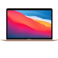 Apple MacBook Air 13.3" with Retina Display, M1 Chip with 8-Core CPU and 7-Core GPU, 8GB Memory, 256GB SSD, Gold, Late 2020