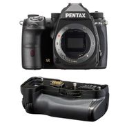 Pentax K-3 Mark III APS-C-Format DSLR Camera Body, Black with Pentax D-BG8 Battery Grip, Black
