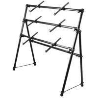On-Stage 3-Tier A-Frame Keyboard Stand, 88 lbs/Tier Load Capacity