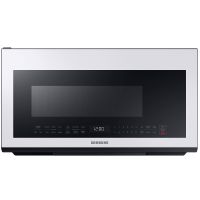 Samsung 2.1 Cu. Ft. White Glass Bespoke Over-the-range Microwave With Sensor Cooking