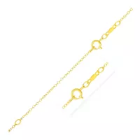 Extendable Cable Chain in 14k Yellow Gold (1.2mm) (18 Inch)
