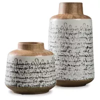 Tan/Black Meghan Vase Set (2/CN)