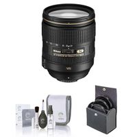 Nikon 24-120mm f/4G ED-IF AF-S NIKKOR VR Vibration Reduction NIKKOR Lens - U.S.A. Warranty Bundle with 77mm Multi Coated UV Slim Filter, Cleaning Kit