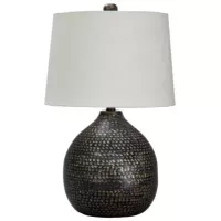 Black/Gold Finish Maire Metal Table Lamp (1/CN)