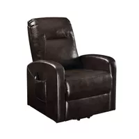 ACME Kasia Recliner w/Power Lift, Espresso Synthetic Leather