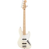 Squier Affinity Series Jazz Bass V 5-String Electric Guitar, Maple Fingerboard, Olympic White