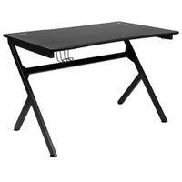 Flash Furniture - Duncan Rectangle Modern Laminate  Gaming Desk - Black