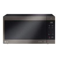 LG - 2.0 Cu. Ft. Family-Size Microwave - Black stainless steel