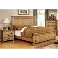 Furniture of America Sierren Country Style 2-piece Bedroom Set - Cal. King