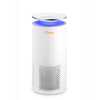 Crane True HEPA Air Purifier with UV Light for Rooms up to 500 sq. ft. - White