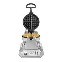 Waring Commercial WW180X Heavy Duty Single Belgian Waffle Maker, Coated Non Stick Cooking Plates, Produces 25 waffles per hour, 120V, 1200W, 5-15 Phase Plug, Silver, 12.5 x 17.88 x 10.5 inches