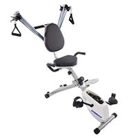 Stamina Exercise Bike and Strength System, White/Blue