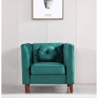 Fancher Kittleson Classic Chesterfield Chair - Green