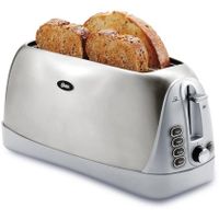 Oster 4-slice Long Slot Toaster, Stainless Steel - Silver