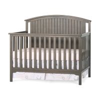Forever Eclectic Cottage Curve Top 4 in 1 Convertible Crib - Dapper Gray