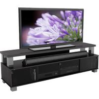 CorLiving - Bromley Wooden TV Stand, for TVs up to 95" - Ravenwood Black