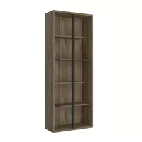 Standard 5-Tier Wooden Bookcase, Walnut