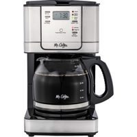 Mr. Coffee 12-Cup Programmable Coffee Maker with Strong Brew Selector  Stainless Steel - Stainless Steel