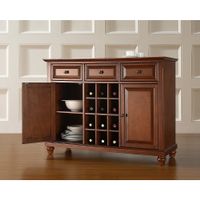 Cambridge Buffet Server / Sideboard Cabinet with Wine Storage in Classic Cherry Finish - Cambridge Buffet Server /Cabinet and Wine Storage