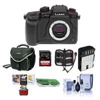Panasonic Lumix DC-GH5s Mirrorless Camera Body - Bundle With 32GB SDHC U3 Card, Spare Battery, Camera Case, Cleaning Kit, Memory Wallet, Card Reader, Mac Software Package
