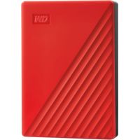WD - My Passport 4TB External USB 3.0 Portable Hard Drive - Red