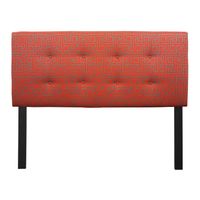 8-button Tufted Atomic Red Headboard - Queen