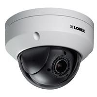 Lorex LNZ44P4B Super High Definition 4MP Indoor/Outdoor Day & Night PTZ Network Dome Camera with Color Night Vision, 4x Optical Zoom, Vandal Resistant, Waterproof