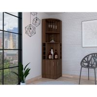 Copper Grove Tumanyan Corner Bar Cabinet - N/A - White