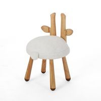 Rose Red's Stoolimals Collection Faux Deer Stool by Christopher Knight Home - White, Natural