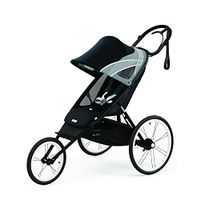 CYBEX AVI Jogging Stroller with Seat Pack in All Black, Lightweight Jogger Stroller, Compact Fold, Smooth Ride Suspension and Air Filled Tires