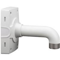 Axis Communications T91D61 Wall Mount with 1.5" NPS for Network Cameras, Cable Routing from Behind or Through 3/4" Conduit Hole on Side, White