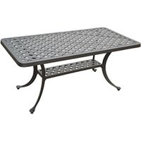 Crosley Furniture Sedona Solid-Cast Aluminum Outdoor Cocktail Table - Black