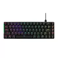 ASUS ROG Falchion Ace 65% RGB Compact Gaming Mechanical Keyboard, Lubed ROG NX Brown Switches & Switch Stabilizers, Sound-Dampening Foam, PBT Keycaps, Wired with KVM, Three Angles, Cover Case-Black