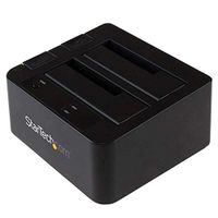 StarTech.com SATA Hard Drive Docking Station - USB 3.1 (10Gbps) Hard Drive Dock for 2.5" & 3.5" SATA SSD/HDD Drives (SDOCK2U313) Black