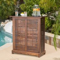 Riviera Outdoor Wood Bar Table (ONLY) by Christopher Knight Home - Mahogany