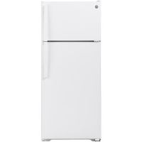 GE White 17.5 Cu. Ft. Top Freezer Refrigerator