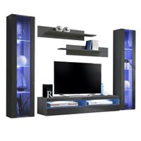 Fly A 35TV Wall Mounted Floating Modern Entertainment Center - AB2 - Gray