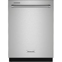KitchenAid - 24" Top Control Built-In Dishwasher with Stainless Steel Tub  FreeFlex  3rd Rack  44dBA - Stainless steel